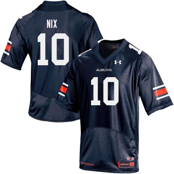 Auburn Tigers Men's Bo Nix #10 Navy Under Armour Stitched College 2019 NCAA Authentic Football Jersey BVJ2274LZ